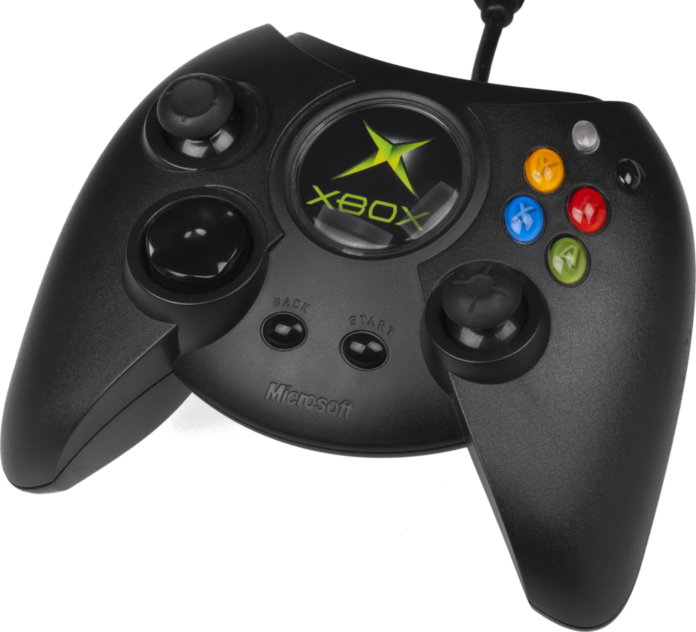 Black original Xbox Duke controller